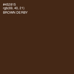 #452815 - Brown Derby Color Image
